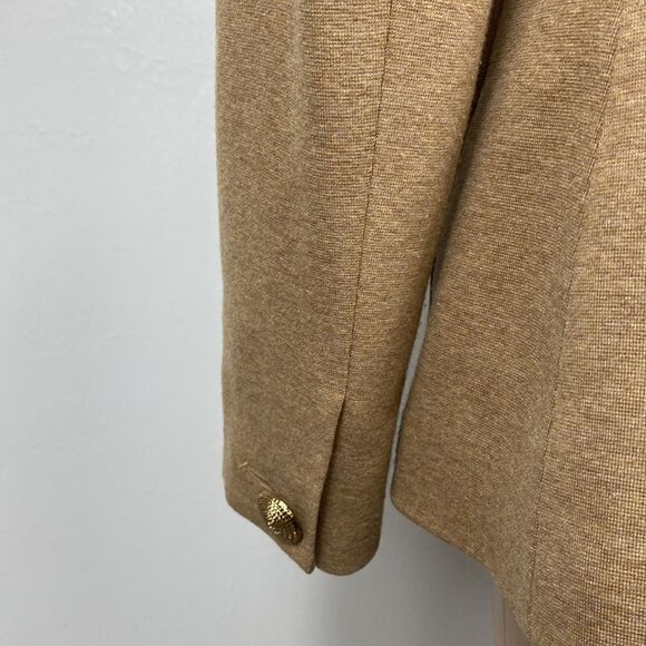 Trina Turk Sand Color Single Button Closure Blazer Jacket Size 8 - Picture 5 of 12